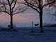 Shadow of the deer at sunset on the first snow fall of the year. Taken 12-3-09 Backyard by Peggy Driscoll.