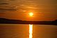 A boat at sunset . Taken Last summer Just north of 9 mile by Maria McDonald.